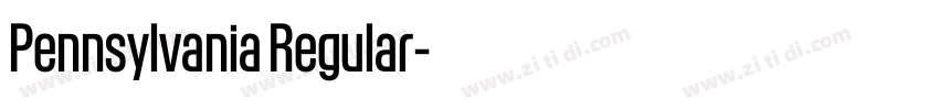 Pennsylvania Regular字体转换